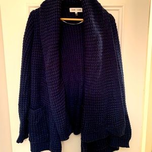 John & Jenn Deep Blue Sweater